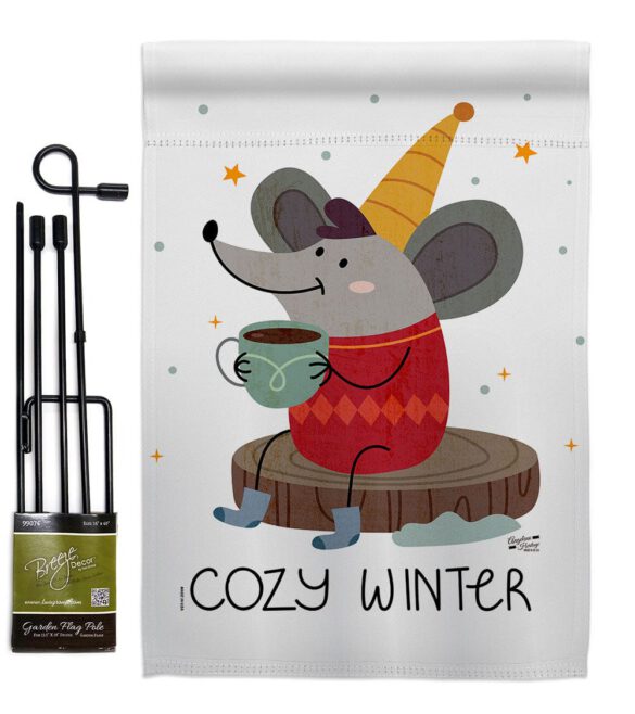 Cozy Winter - Winter Wonderland Winter Vertical Impressions Decorative Flags HG137373 Made In USA - Image 4