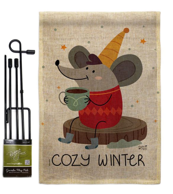 Cozy Winter - Winter Wonderland Winter Vertical Impressions Decorative Flags HG137373 Made In USA - Image 14