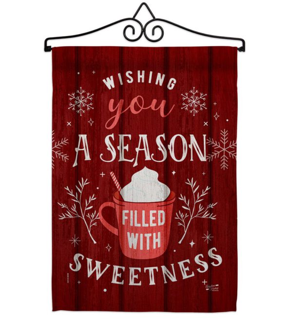 Filled with Sweetness - Winter Wonderland Winter Vertical Impressions Decorative Flags HG137374 Made In USA - Image 7