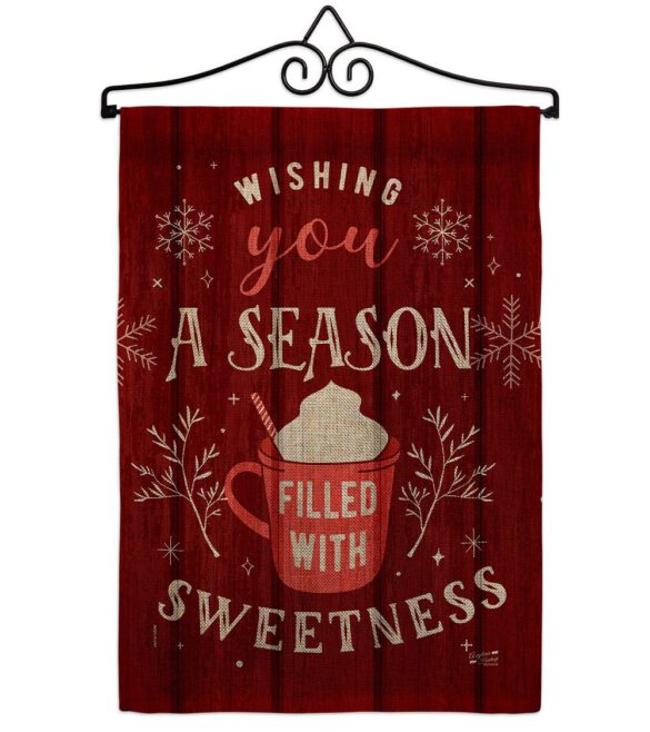 Filled with Sweetness - Winter Wonderland Winter Vertical Impressions Decorative Flags HG137374 Made In USA - Image 17