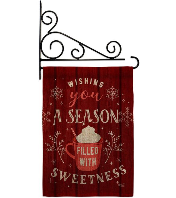 Filled with Sweetness - Winter Wonderland Winter Vertical Impressions Decorative Flags HG137374 Made In USA - Image 18