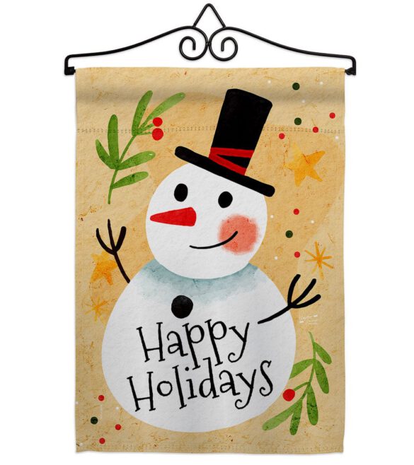 Happy Snowman - Winter Wonderland Winter Vertical Impressions Decorative Flags HG137614 Made In USA - Image 7