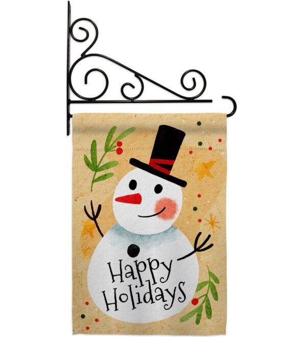 Happy Snowman - Winter Wonderland Winter Vertical Impressions Decorative Flags HG137614 Made In USA - Image 8