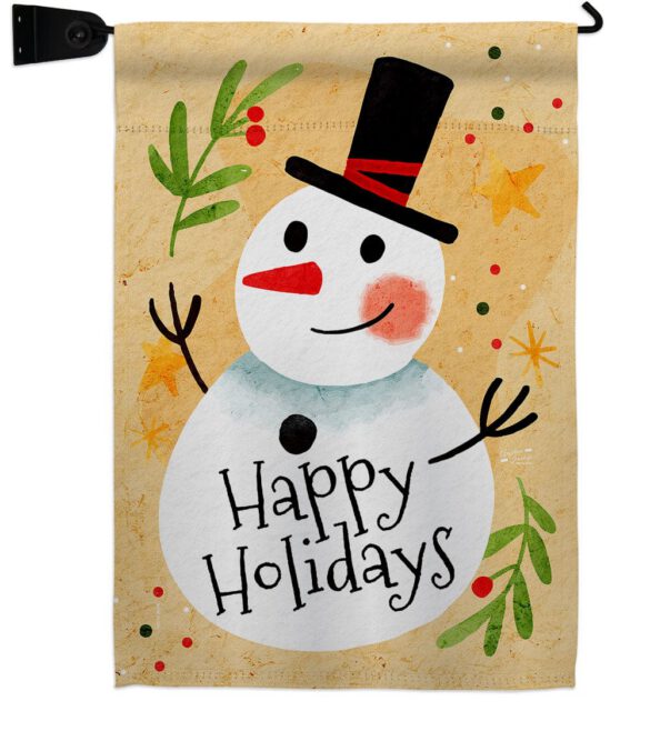 Happy Snowman - Winter Wonderland Winter Vertical Impressions Decorative Flags HG137614 Made In USA - Image 9