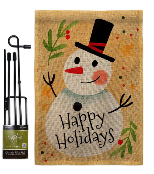 Happy Snowman - Winter Wonderland Winter Vertical Impressions Decorative Flags HG137614 Made In USA - Image 16