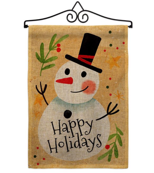 Happy Snowman - Winter Wonderland Winter Vertical Impressions Decorative Flags HG137614 Made In USA - Image 19
