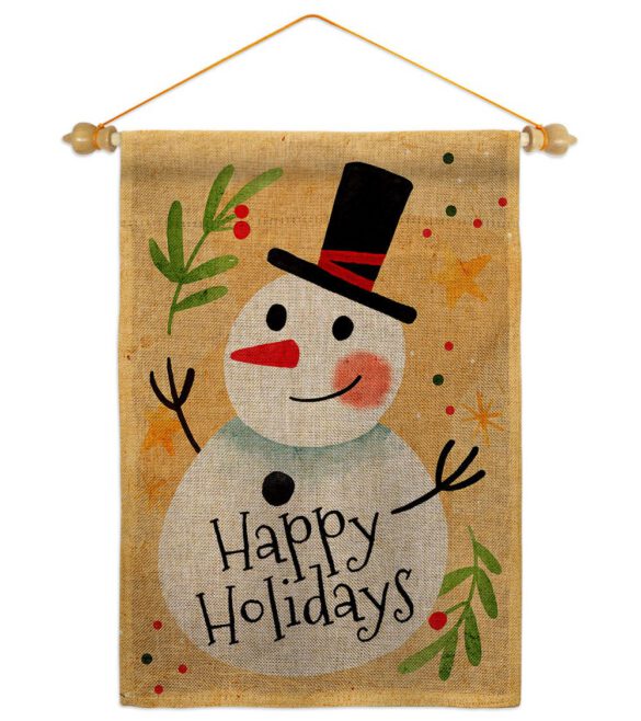 Happy Snowman - Winter Wonderland Winter Vertical Impressions Decorative Flags HG137614 Made In USA - Image 22