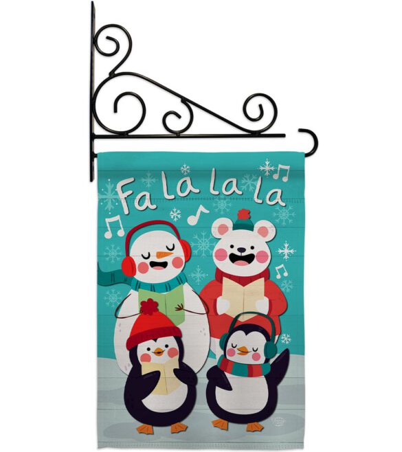 Fa La La La Fun - Winter Wonderland Winter Vertical Impressions Decorative Flags HG192289 Made In USA - Image 8