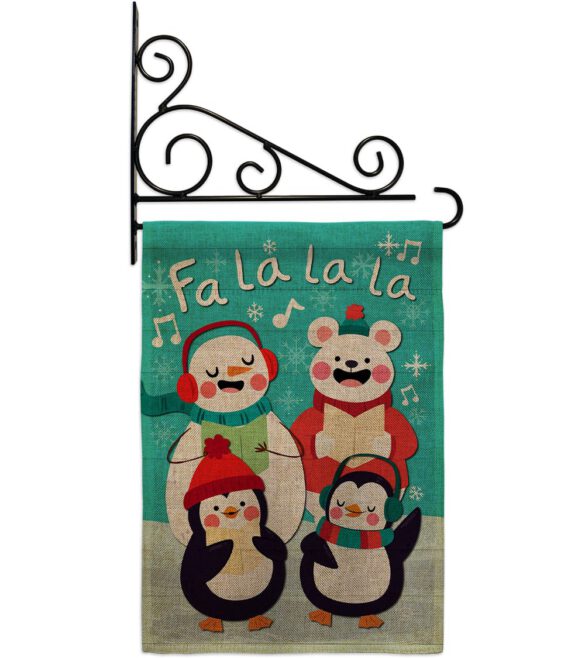 Fa La La La Fun - Winter Wonderland Winter Vertical Impressions Decorative Flags HG192289 Made In USA - Image 14