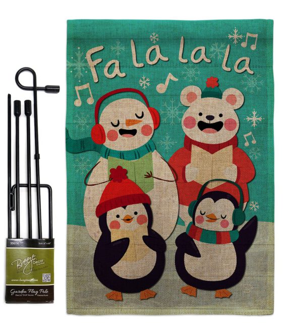 Fa La La La Fun - Winter Wonderland Winter Vertical Impressions Decorative Flags HG192289 Made In USA - Image 12