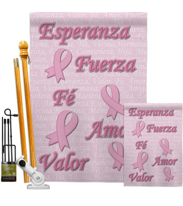 Esperanza, Fé, Valor - Support Inspirational Vertical Impressions Decorative Flags HG120030 Made In USA - Image 12