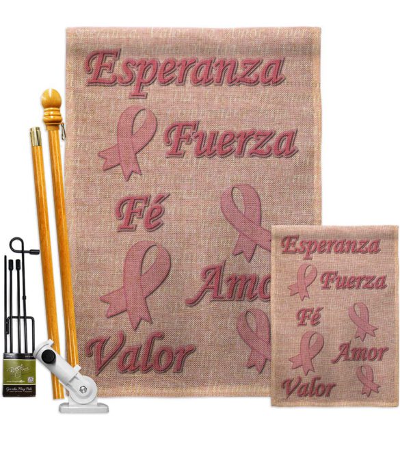Esperanza, Fé, Valor - Support Inspirational Vertical Impressions Decorative Flags HG120030 Made In USA - Image 24