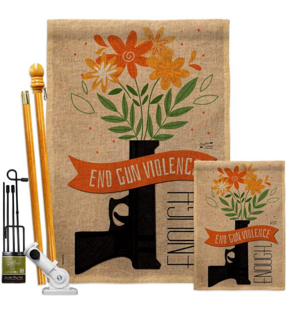 End Gun Violence - Support Inspirational Vertical Impressions Decorative Flags HG130377 Made In USA - Image 27