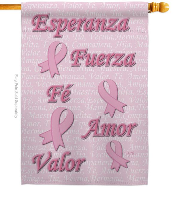 Esperanza, Fé, Valor - Support Inspirational Vertical Impressions Decorative Flags HG120030 Made In USA - Image 7