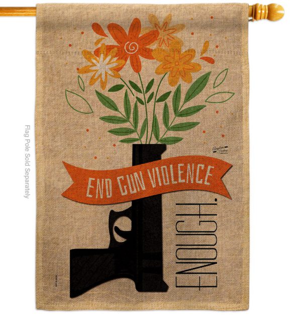 End Gun Violence - Support Inspirational Vertical Impressions Decorative Flags HG130377 Made In USA - Image 23