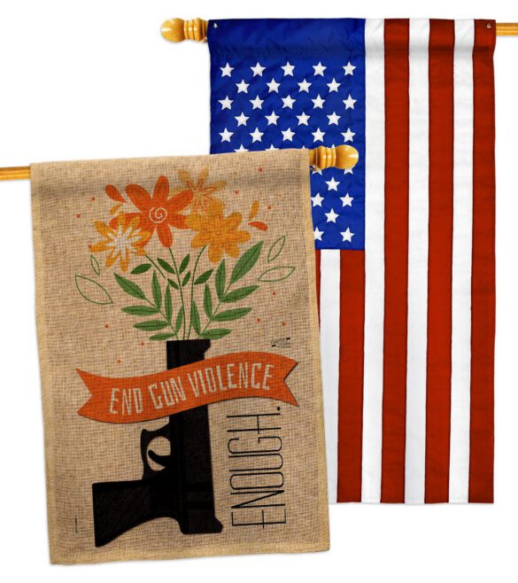 End Gun Violence - Support Inspirational Vertical Impressions Decorative Flags HG130377 Made In USA - Image 31