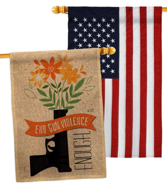 End Gun Violence - Support Inspirational Vertical Impressions Decorative Flags HG130377 Made In USA - Image 36