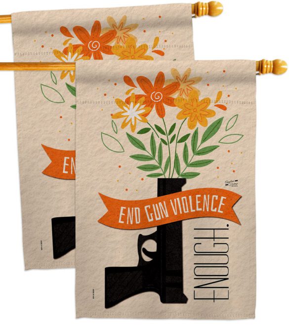 End Gun Violence - Support Inspirational Vertical Impressions Decorative Flags HG130377 Made In USA - Image 12