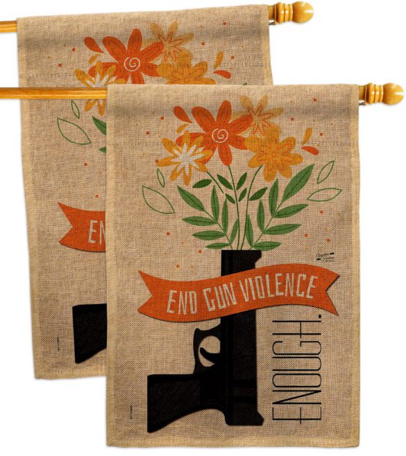 End Gun Violence - Support Inspirational Vertical Impressions Decorative Flags HG130377 Made In USA - Image 33
