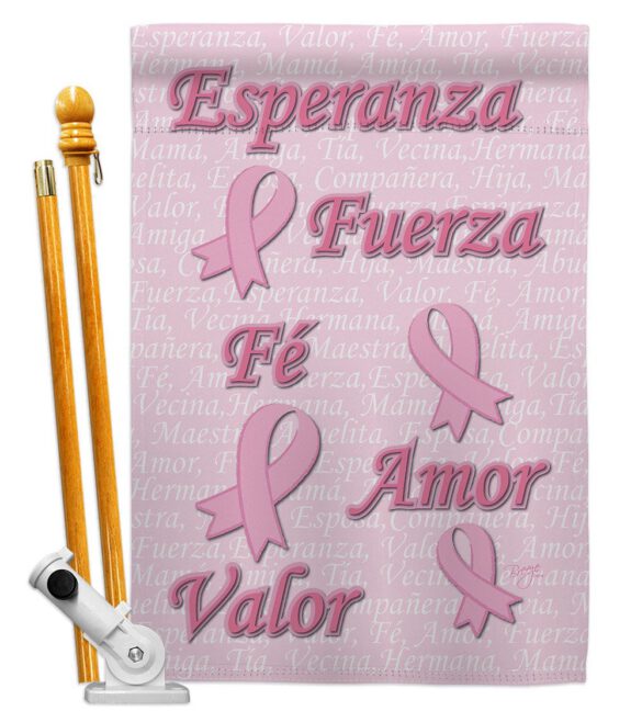 Esperanza, Fé, Valor - Support Inspirational Vertical Impressions Decorative Flags HG120030 Made In USA - Image 8