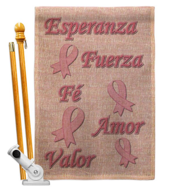 Esperanza, Fé, Valor - Support Inspirational Vertical Impressions Decorative Flags HG120030 Made In USA - Image 20