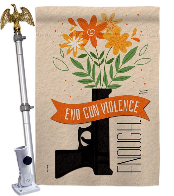 End Gun Violence - Support Inspirational Vertical Impressions Decorative Flags HG130377 Made In USA - Image 20