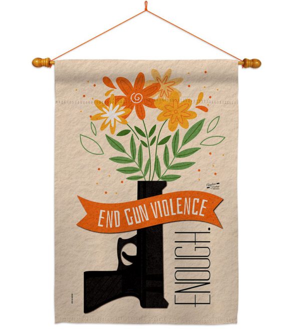 End Gun Violence - Support Inspirational Vertical Impressions Decorative Flags HG130377 Made In USA - Image 21