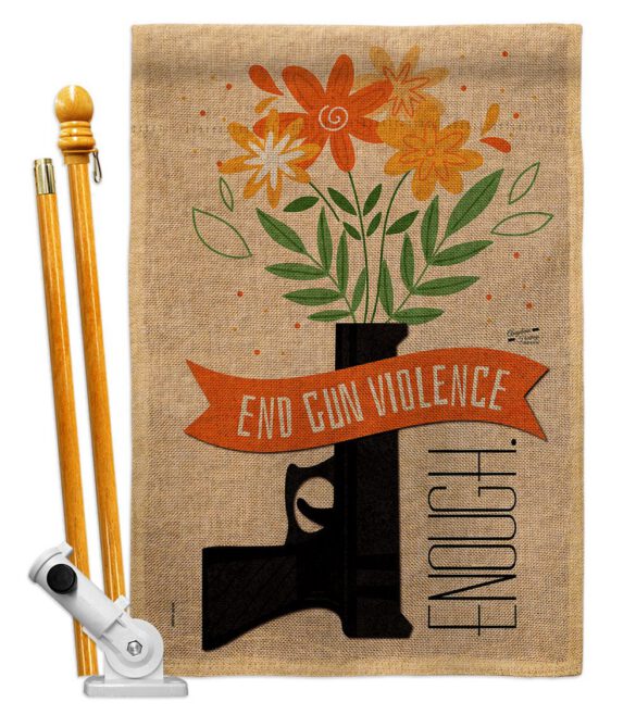 End Gun Violence - Support Inspirational Vertical Impressions Decorative Flags HG130377 Made In USA - Image 26