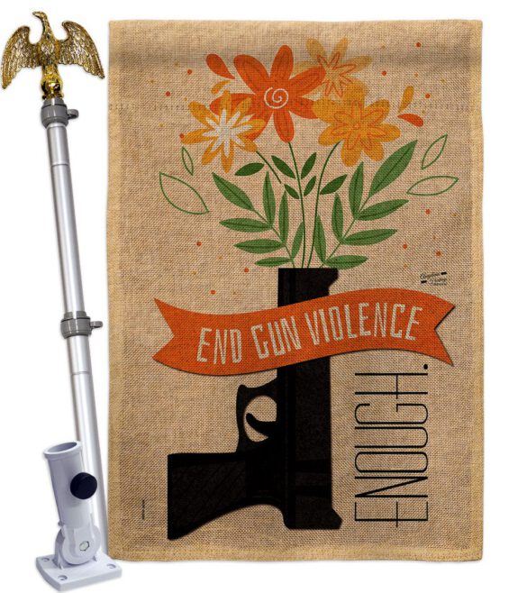 End Gun Violence - Support Inspirational Vertical Impressions Decorative Flags HG130377 Made In USA - Image 41
