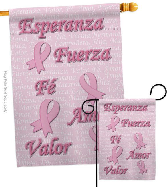 Esperanza, Fé, Valor - Support Inspirational Vertical Impressions Decorative Flags HG120030 Made In USA - Image 11