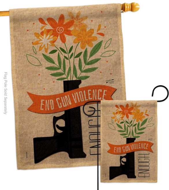 End Gun Violence - Support Inspirational Vertical Impressions Decorative Flags HG130377 Made In USA - Image 24