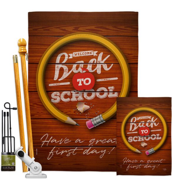 First Day Of School - School Education Special Occasion Vertical Impressions Decorative Flags HG120055 Made In USA - Image 6