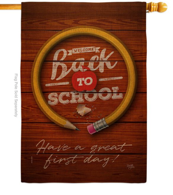First Day Of School - School Education Special Occasion Vertical Impressions Decorative Flags HG120055 Made In USA - Image 23