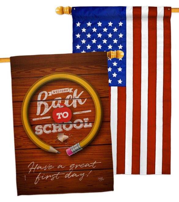 First Day Of School - School Education Special Occasion Vertical Impressions Decorative Flags HG120055 Made In USA - Image 10