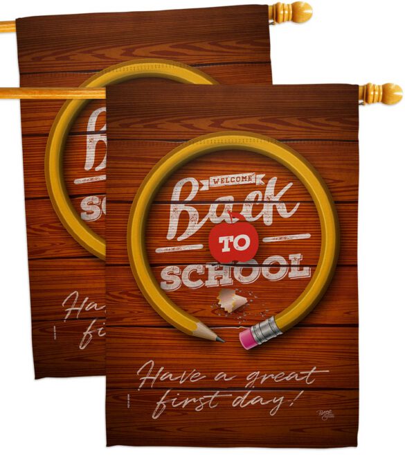 First Day Of School - School Education Special Occasion Vertical Impressions Decorative Flags HG120055 Made In USA - Image 12