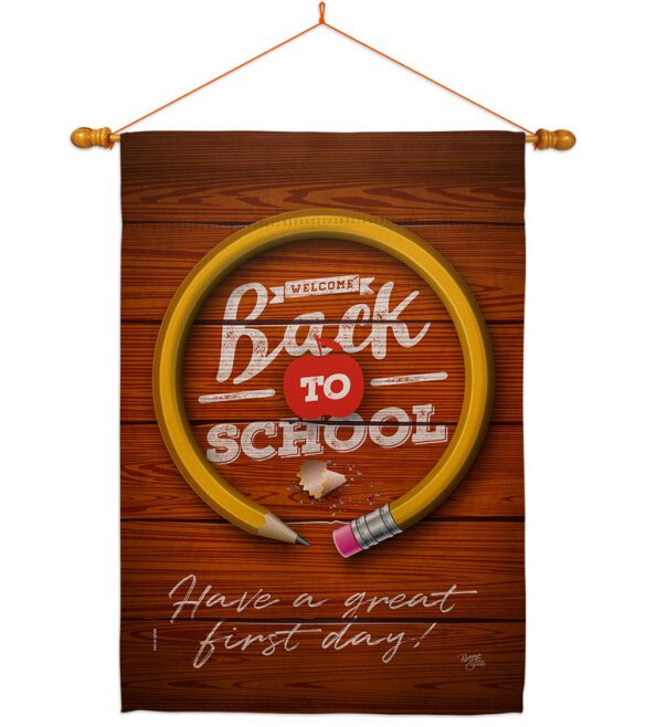 First Day Of School - School Education Special Occasion Vertical Impressions Decorative Flags HG120055 Made In USA - Image 21