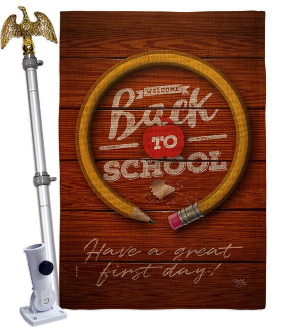 First Day Of School - School Education Special Occasion Vertical Impressions Decorative Flags HG120055 Made In USA - Image 41