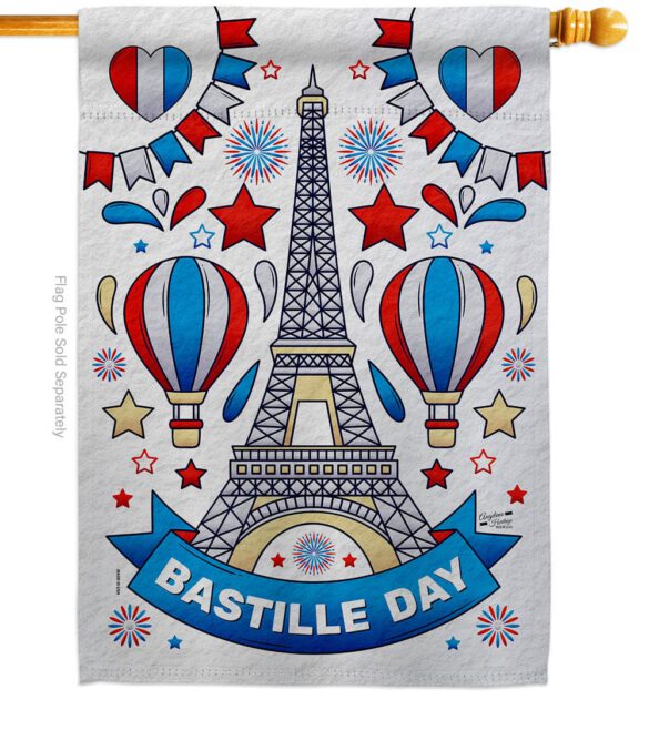 Bastille Day - Nationality Flags of the World Horizontal Impressions Decorative Flags HG130393 Made In USA - Image 3