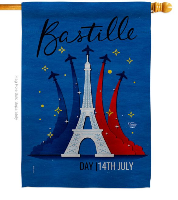 Bastille 14th July - Nationality Flags of the World Horizontal Impressions Decorative Flags HG190158 Made In USA - Image 3