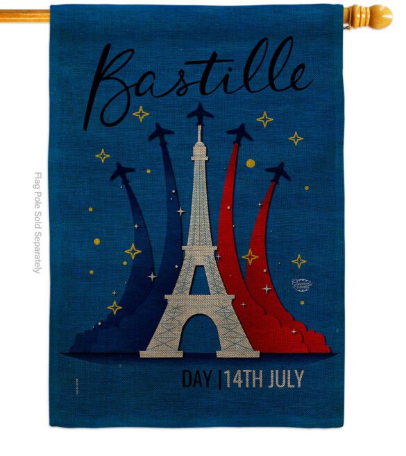 Bastille 14th July - Nationality Flags of the World Horizontal Impressions Decorative Flags HG190158 Made In USA - Image 24