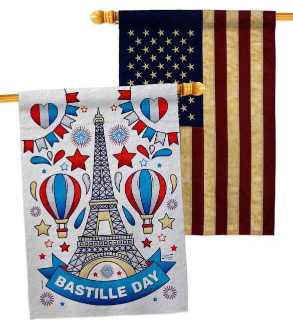 Bastille Day - Nationality Flags of the World Horizontal Impressions Decorative Flags HG130393 Made In USA - Image 9