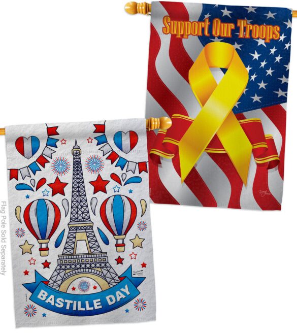 Bastille Day - Nationality Flags of the World Horizontal Impressions Decorative Flags HG130393 Made In USA - Image 15
