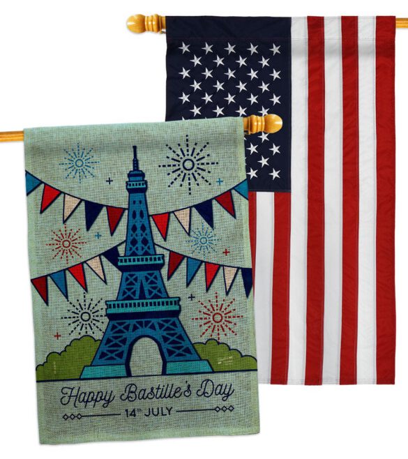 Happy Bastille Day - Nationality Flags of the World Horizontal Impressions Decorative Flags HG130394 Made In USA - Image 36