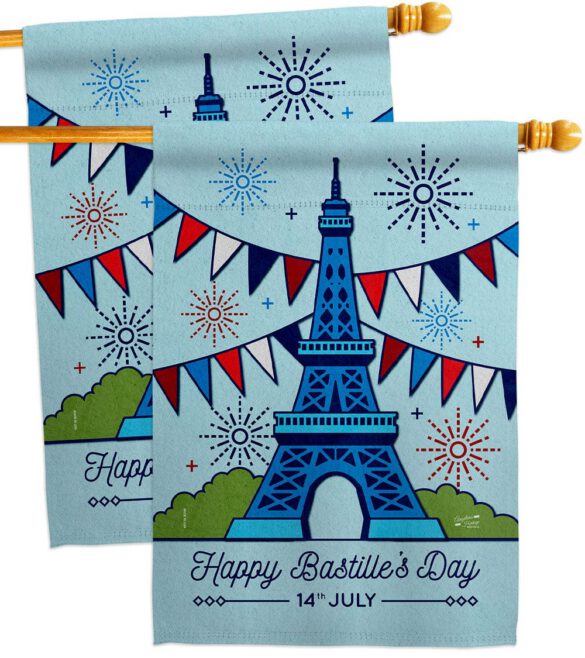 Happy Bastille Day - Nationality Flags of the World Horizontal Impressions Decorative Flags HG130394 Made In USA - Image 12