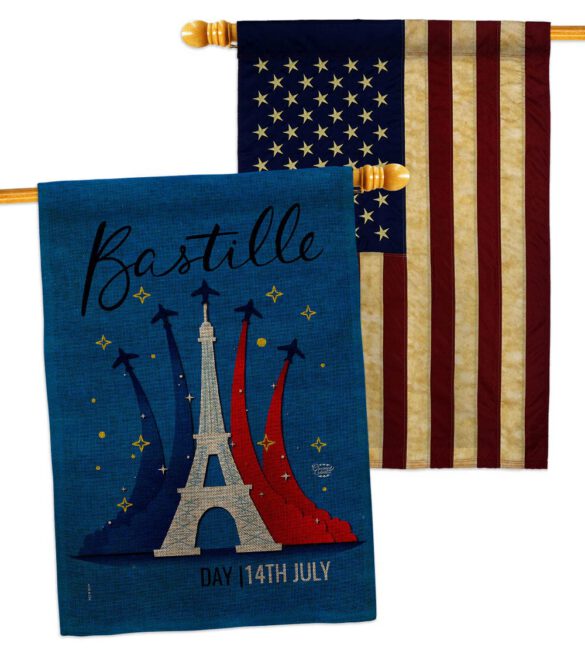 Bastille 14th July - Nationality Flags of the World Horizontal Impressions Decorative Flags HG190158 Made In USA - Image 30