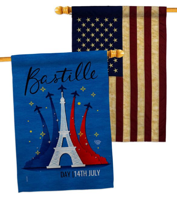 Bastille 14th July - Nationality Flags of the World Horizontal Impressions Decorative Flags HG190158 Made In USA - Image 9