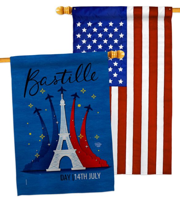 Bastille 14th July - Nationality Flags of the World Horizontal Impressions Decorative Flags HG190158 Made In USA - Image 11