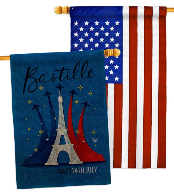 Bastille 14th July - Nationality Flags of the World Horizontal Impressions Decorative Flags HG190158 Made In USA - Image 32