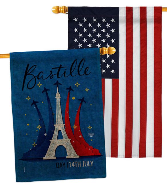 Bastille 14th July - Nationality Flags of the World Horizontal Impressions Decorative Flags HG190158 Made In USA - Image 37