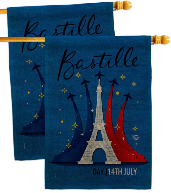 Bastille 14th July - Nationality Flags of the World Horizontal Impressions Decorative Flags HG190158 Made In USA - Image 34